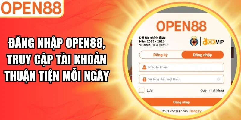 đăng nhập Open88